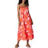 Amazon Essentials Maxi Abito a Balze a Trapezio, Vita Impero, Scollo a Cuore, in Raso di Cotone Donna, Blu Marino, XL