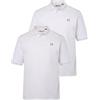 Men Plus Men+ Poloshirts, 2er-Pack, Basic, piqué, Halbarm, bis 8 XL Polo a Maniche Lunghe, Bianco Neve, 5XL Uomo