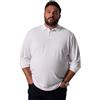 Men Plus Menswear L-8XL Men+ Polo Basic, piqué, Maniche Lunghe, Fino a 8 XL 836270, Nero, 7XL