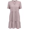 ONLY Onltiri-Goa SS V-NEC Lin Bl Dress CC Pnt, Lilla Burnished, S Donna