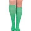 Ulla Popken Calze al ginocchio da donna, taglie forti, taglie forti, a compressione, classe di supporto forte, verde erba, Einheitsgröße Große Größen
