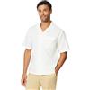 Amazon Essentials Camicia in misto lino a maniche corte dalla vestibilità comoda Uomo, Bianco, XXL