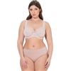 Ulla Popken Reggiseno in Pizzo Floreale con Ferretto Beige Chiaro 110C 727062670-110C
