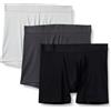 Amazon Essentials Boxer in Microfibra, Biancheria Intima Uomo, Pacco da 3, Blu/Blu Marino Blu/Grigio Chiaro, XXL