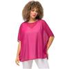 Ulla Popken Camicetta in Chiffon Canottiera da Donna, Fucsia, 64/70 IT
