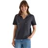 Cecil Maglietta a Maniche Corte con Scollo a Split Volcanic Grey L