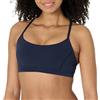 Amazon Essentials Reggiseno Sportivo FormFlex da Yoga con Spalline a Vogatore sul Retro, in Tessuto Morbidissimo, Supporto Leggero Donna, Blu Marino, S