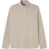 SPRINGFIELD New Gg12 Half Milano Knit Structure Pullover Mock Collar Maglia, Sabbia, S Uomo
