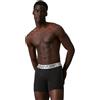 Calvin Klein Boxer Uomo Confezione da 3 Cotone Elasticizzato, Nero (Black), XS