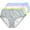 Ulla Popken Slip Midi in Confezione da Cinque con Piume/Colori Chiari Grigio 54+ 849202183-54+