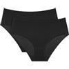 Triumph Sense of Cotton Midi 2P Black, Nero, 46