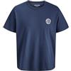 JACK & JONES Jjalliance Tee SS Crew Neck Pls, Blazer Blu Marine, 5XL Uomo
