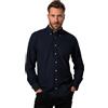 JP 1880, Uomo, Taglie Grandi, Camicia, BD, MF, Two-Tone, Flanella, 1/1, Blu, XXXXL