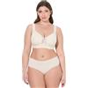 Ulla Popken Reggiseno da Donna Taglie Forti, Taglie Forti, con Dettagli in Pizzo, Senza Ferretto, Coppa C - E