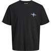 JACK & JONES Jjcorals Tee SS Crew Neck, Nero, XS