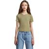 G-STAR T Shirt SS Slim Crop 1x1 Rib