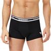 Emporio Armani Stretch Cotton Shiny Logoband Trunk, Boxer Uomo, Nero (Black), M