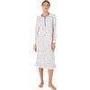 Damart Camicia da Notte in Thermolactyl con Coprispalle Donna Maglia Lunga, Blu Fiorito, 50-52 (XL)