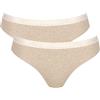 Sloggi Donna Go Ribbed R Tai C2P, Grey Combination, L