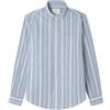 SPRINGFIELD Popelin Stripes Shirt with Left Frontal Pocket Camicia a Righe, Blu, M Uomo