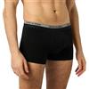 Emporio Armani Stretch Cotton Piping Logoband Trunk, Boxer Uomo, Nero (Black), S