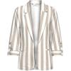 ONLY Onlgoa 3/4 Unline Linen Bl Blazer CC TLR, Ballerino di Nuvola, 46 Donna