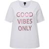 Ulla Popken T-Shirt con Cool Vibes Only 832090 T-Shirt Donna