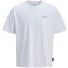 JACK & JONES Jjearchive Graphic Tee SS O-Neck Pls, Bianco, 3XL Uomo