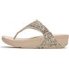 Fitflop LULU Sandali da donna con glitter multi-tono, platino/argento, taglia 40, Platino Argento, 42 EU