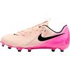 NIKE FD6722-800 Jr. Phantom GX 2 Academy Uomo, Crimson Tint/Black-Pink Blast EU 38.5