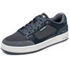 Skechers Sneaker League Imperion Uomo, Pelle Nera Mesh Grigio Pu, 41.5 EU