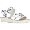 Geox Sandali da donna J Costarei Gi, bianco nero, 38 EU