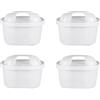 DL SERVICE Filtro acqua per caraffa Brita compatibile con modelli Brita, Maxtra, Maxtra +, riduce Calcare e Cloro, migliora il sapore dell'acqua, Confezione da 4 Pezzi di Filtri Adattabili