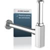 Kirchhoff bottiglia con sifone di design rettangolare, 11/4 x 32 mm, cromato, 98803740