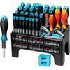 Cecotec Set Cacciaviti 126 Pezzi HardGyro 1260 Magnetic. Acciaio CR-V, 3 Cacciaviti VDE, 60 Punte S2, Cricchetto, Magnetizzatore, Chiavi a Bussola e Allen, Cercapolo, Supporto Incluso