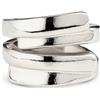 Uno de 50 Anello irregolare placcato argento Sterling