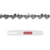 Oregon Catena e Barra per Motosega, Catena 3/8" LP 1.3 mm da 40 Maglie di Trasmissione e Barra A041 da 25 cm, Compatibili con Alpina, Black + Decker, Bosch, Dolmar, Echo, Efco, Greenworks