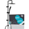 EISL Easy Fresh DX12006BL-A - Set doccia senza rubinetto, 2 in 1, con grande doccia a pioggia (250 x 250 mm) e doccetta senza rubinetto, kit di montaggio completo