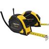 Amazon Basics metro per misurazione, autobloccante, 8 m, con scala di precisione MID, confezione da 2, Giallo