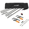 Evolution Power Tools ST1400-G2 Guida per Seghe Circolari/Binario | Universale per la maggior parte delle marche Makita, Bosch, Festool | 1,4 m (2 x 700 mm) Accessorio di arresto finale incluso