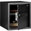 Amazon Basics Cassaforte elettronica in acciaio con serratura digitale programmabile, per gioielli, denaro e oggetti di valore, 34 l, 33 x 33 x 36 cm (larghezza x profondità x altezza), nero