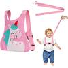AOMIG Imbracatura di Sicurezza Bambini, Guinzaglio per Bambini Anti-Loss, Guinzaglio Anti-perso per Bambini Adatto a Tutti i Tipi Di Luoghi Pubblici, Cavallino Rosa