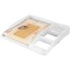 WOLTU Fasciatoio per Cassettiera, in MDF, 80x74,5x13,5 cm, Fasciatoio Neonato Salvaspazio con Altezza Regolabile, Adatto a Comò con Profondità 47,5-50 cm, Bianco