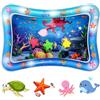 Aolso Tappetino Gonfiabile per Neonati, 68x51cm Tappetino Tummy Time Gonfiabile, Baby Water Mat in PVC Tappetino Gonfiabile per Neonati senza BPA, Rafforza i Muscoli del Tuo Bambino, Modello di Polpo