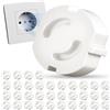HOTUT Coperchio per Presa Di Corrente, Set Di 35 Copriprese Di Tipo F, Tappo Di Sicurezza Bambini per Prese, Copripresa Di Sicurezza per Neonati e Bambini, Tappo Di Copertura per Striscia Di Socket