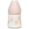 Suavinex 306676 Biberon in Poliammide con Tettarella Rotonda in Silicone Flusso Lento, Hygge Colore Rosa - 150 ml - 80 g