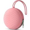 Aolso Porta Succhietto in Silicone, Lavabile Contenitore per Ciuccio, Custodia per Ciucci per Bambini da Viaggio, Chiusura a Cerniera per Ciuccio, 1 pcs Portaciuccio Portaciuccio Silicone, rosa