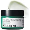 SOME BY MI AHA BHA PHA 30 Days Miracle Cream - 60ml - Crema viso esfoliante delicata con acido salicilico e centella - Lenitiva e purificante per uso quotidiano - Cura coreana