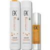 GK HAIR Global Keratin Moisturizing Shampoo and Conditioner Sets (10.1 Fl Oz/300ml) con Anti Frizz Serum Argan Oil (1.69 Fl Oz/50ml) per capelli secchi danneggiati riparazione tutti i tipi