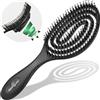 marQus Spazzola Capelli Setole Cinghiale - Districante professionale con doppia molla a spirale, ideale per ogni chioma. Naturale, garantisce una cura delicata e risultati perfetti
